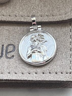 Awe Inspired Goddess Aphrodite Sterling Silver Mini Charm Pendant
